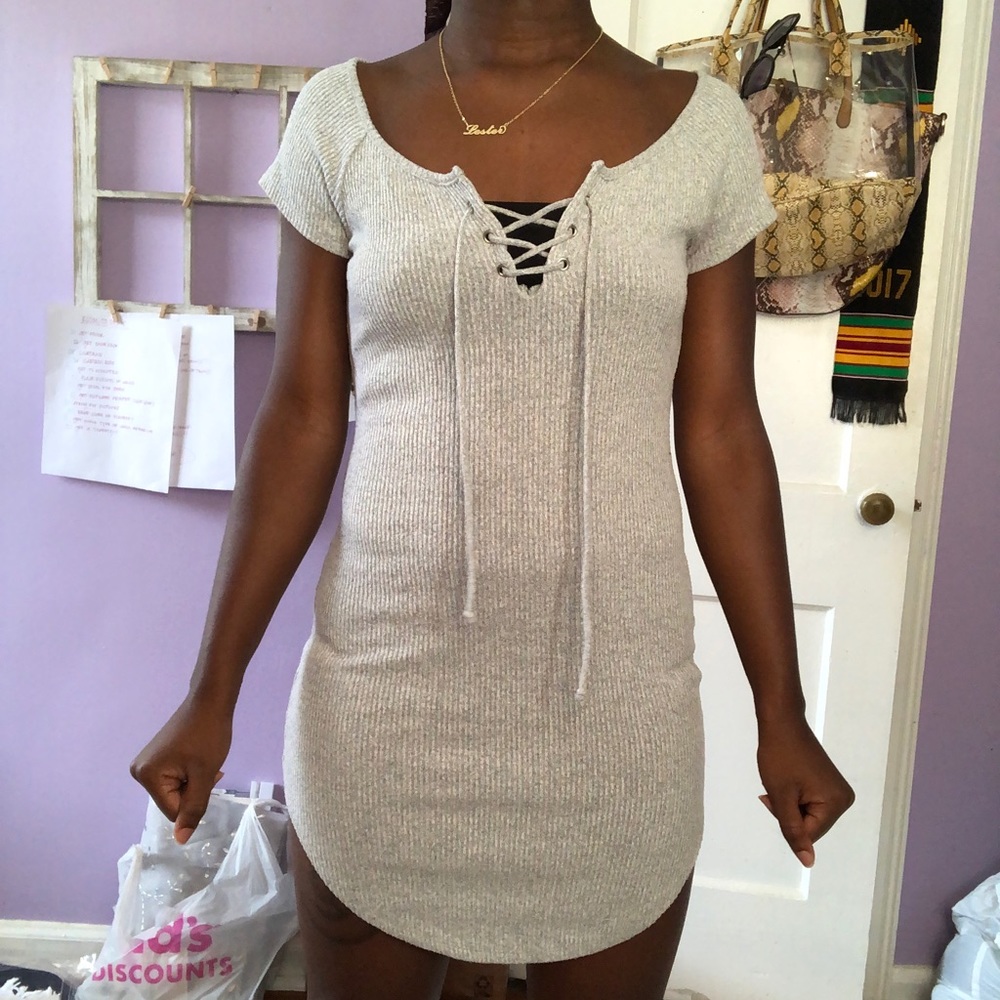 KNITTED FITTED DRESS